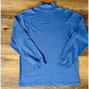 VTG National Wildlife Federation‎ Blue Turtleneck Duck Mens Large EUC